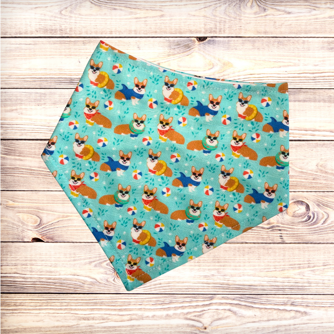 Summer Corgis Bandana