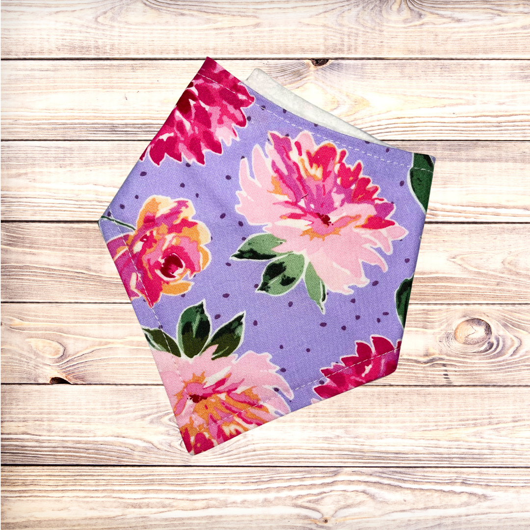 Fun Floral - Lilac Bandana