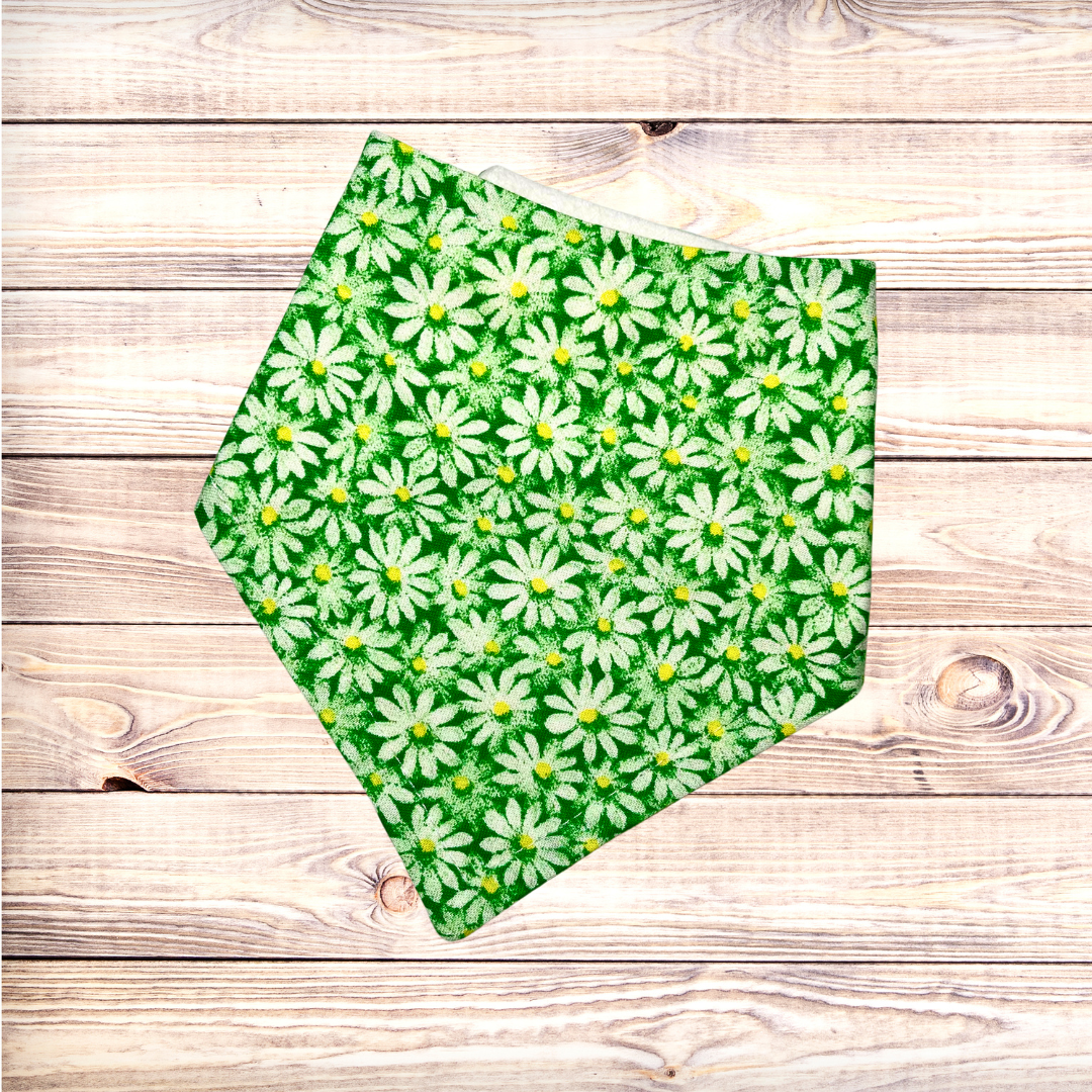 Green Daisies Bandana