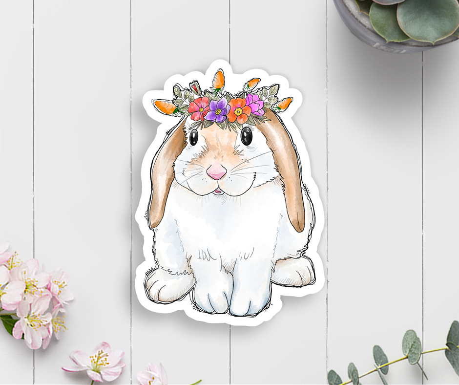 Bunny Vinyl Sticker