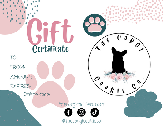 The Corgi Cookie Co. gift card