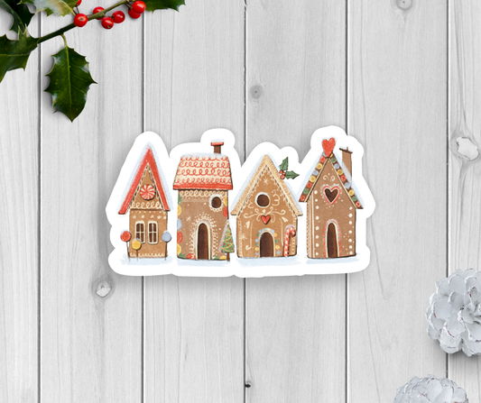 Ginger Bread House Vinyl Sticker