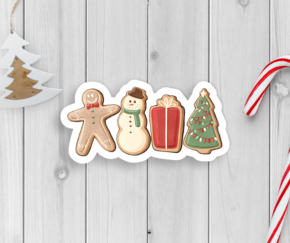 Christmas Cookies Vinyl Sticker